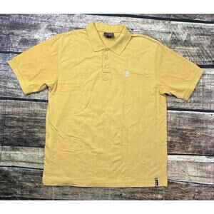VTG Southpole Polo Shirt Mens XL Cotton Embroidered Beige